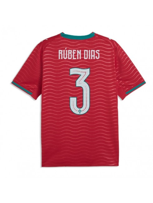 Portugal Ruben Dias #3 Replika Hemmakläder VM 2026 Kortärmad Portugal Ruben Dias #3 Replika Hemmakläder VM 2026 Kortärmad